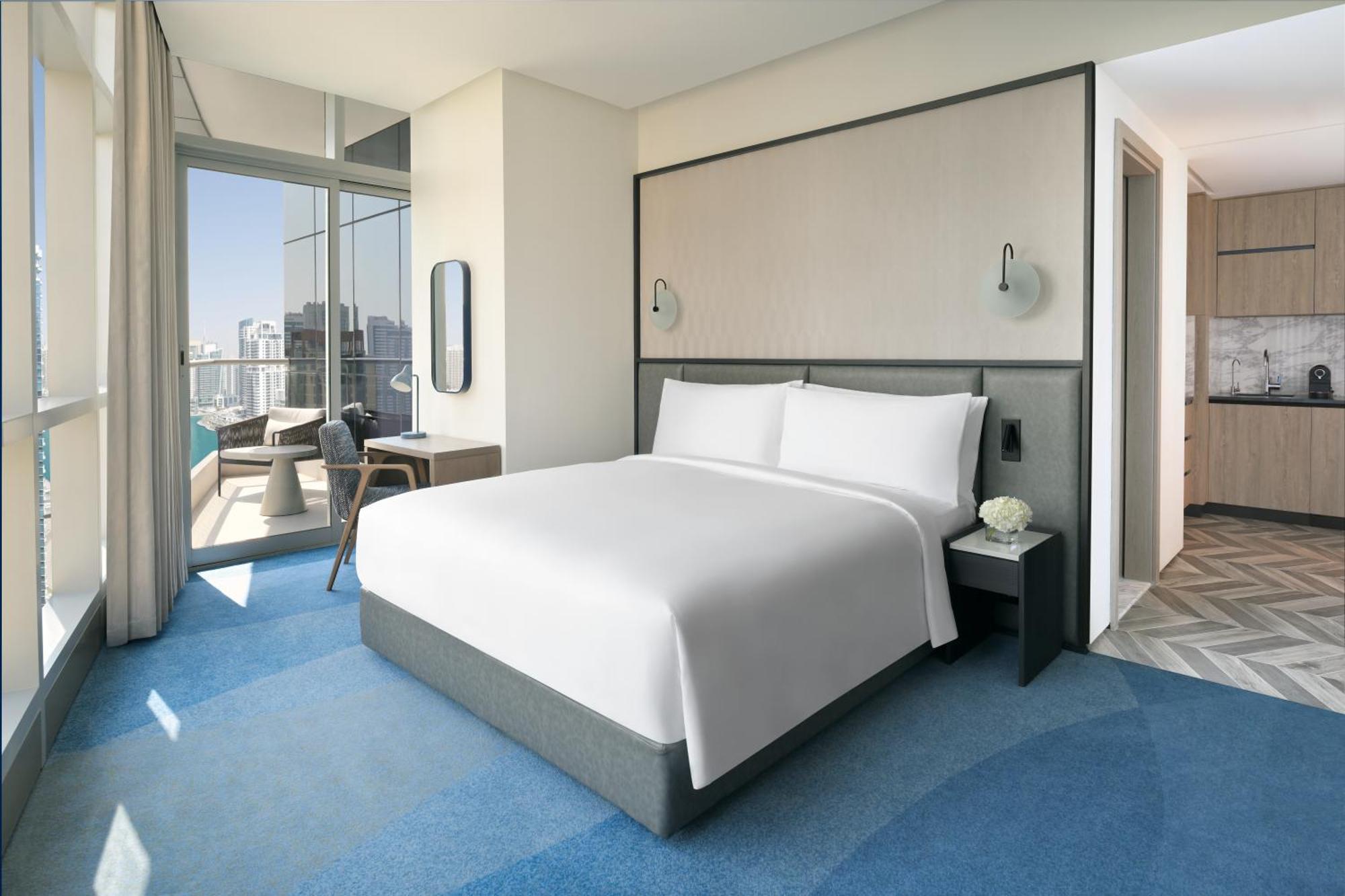 Studio met Kingsize Bed - Balkon en Uitzicht op de Jachthaven