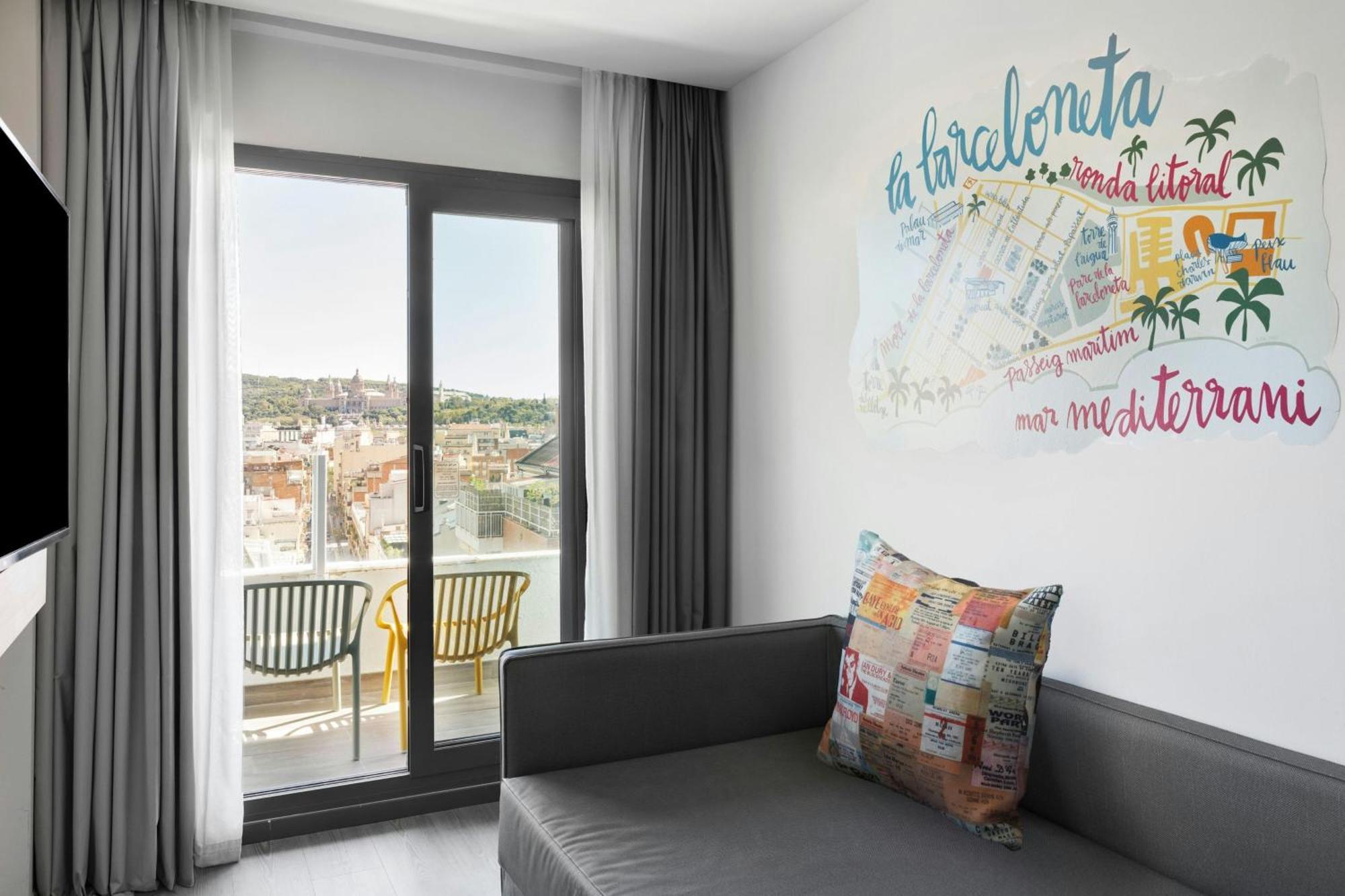Moxy Twin Room Sofa Bed Balcony