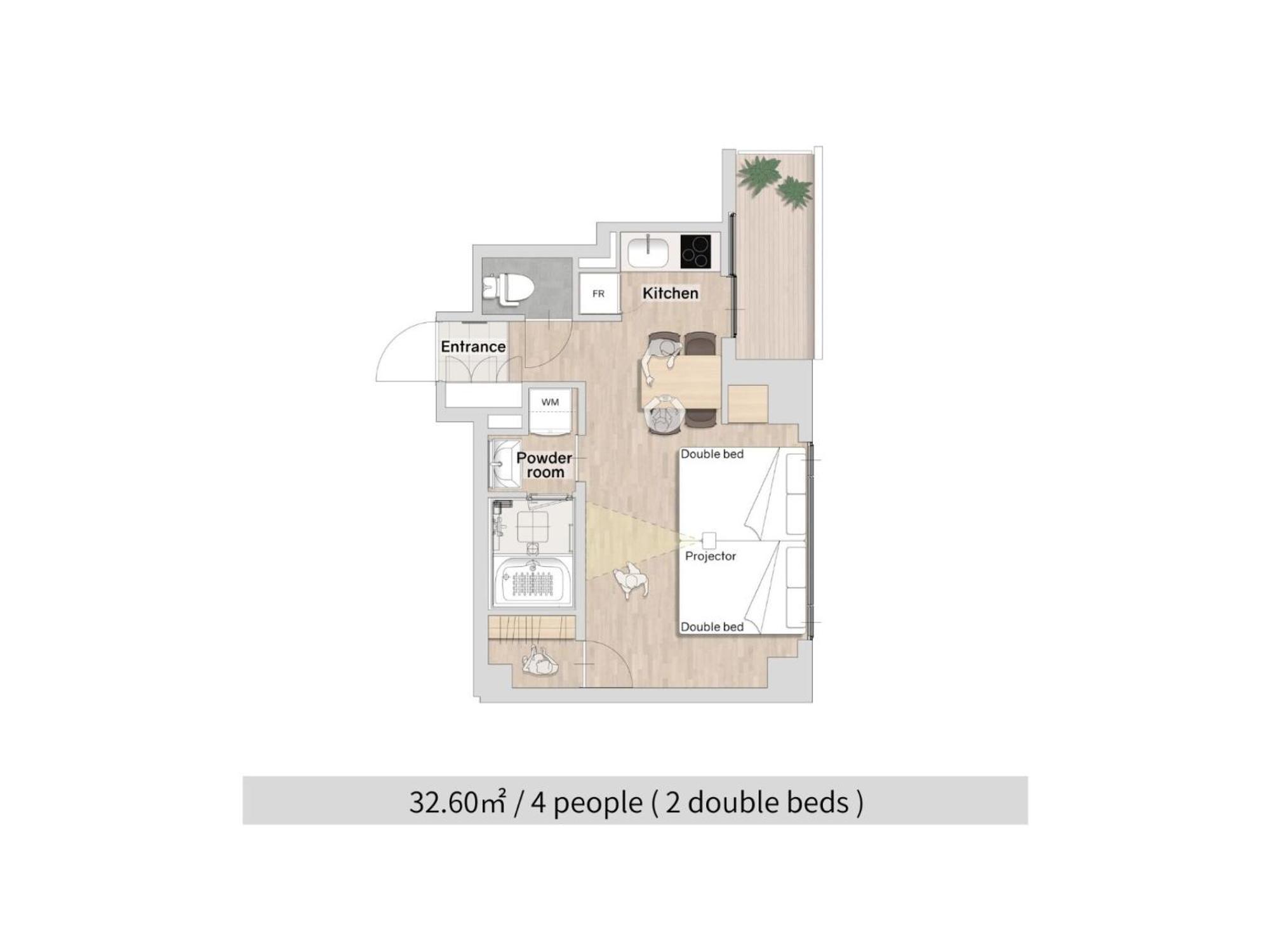 Moderate Theater 2 beds B