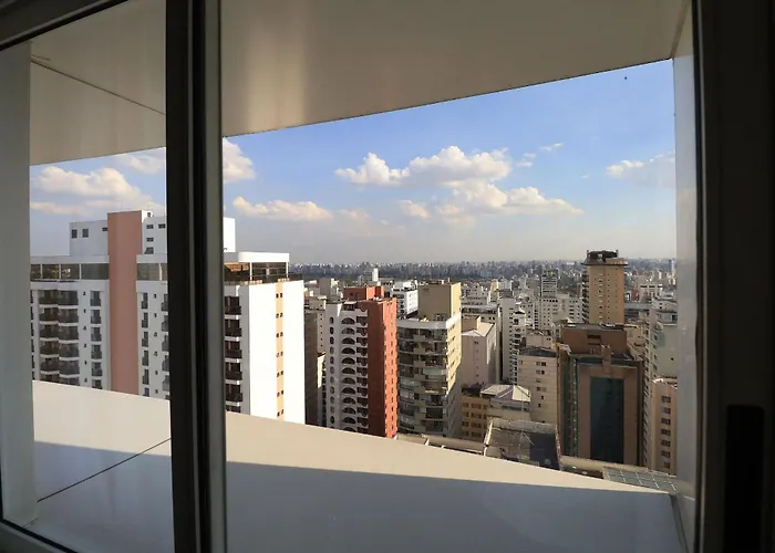 Elegant Flat Internacional Plaza-Garagem E Piscina Hotel São Paulo
